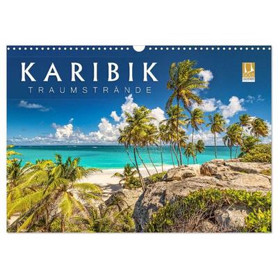Karibik - Traumstrände (Wandkalender 2027 DIN A3 quer), CALVENDO Monatskalender