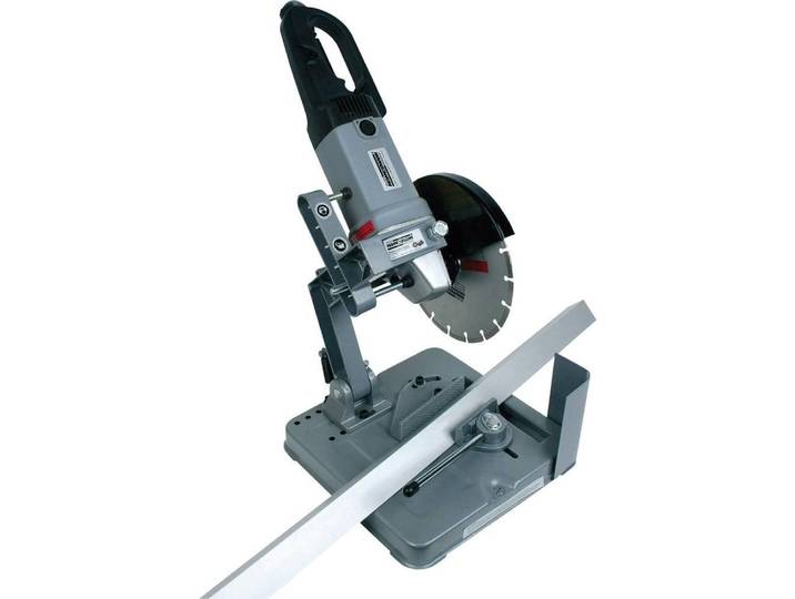 Brüder Mannesmann Support de tronçonnage pour meuleuse d'angle à une main (M 1255-S)