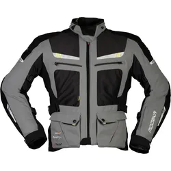 Modeka AFT Air, Textiljacke wasserdicht - Grau/Schwarz - XL