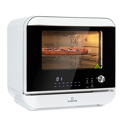 Klarstein Vita Pro Heißluftfritteuse Dampfgaren 2450 W 18 Ltr 800 ml Wassertank Weiß