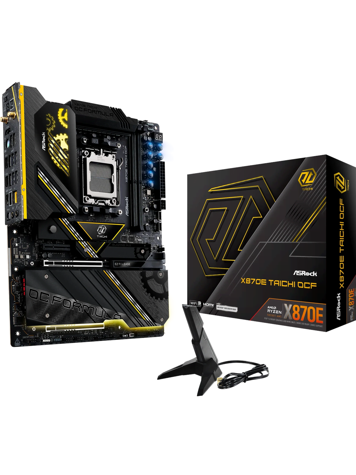 ASRock X870E TAICHI OCF Mainboard - AMD X870E - AMD AM5 - DDR5 RAM - ATX