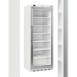 Gefrierschrank mit Glastür 400 L Weiß CANV400LB Casselin