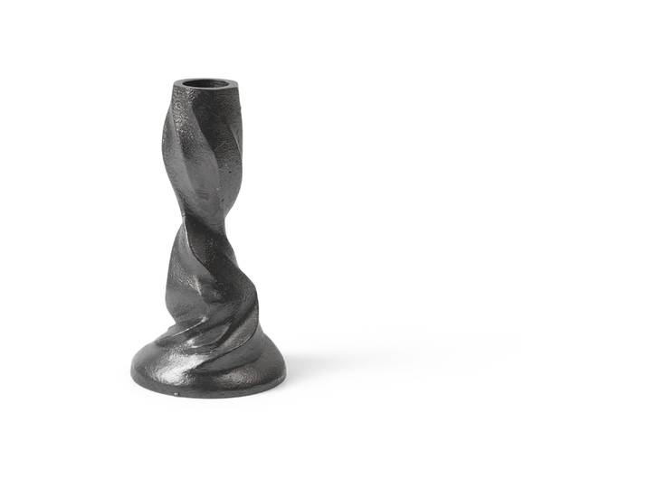 Ferm Living Bougeoir Gale 13 cm Blackened Aluminium