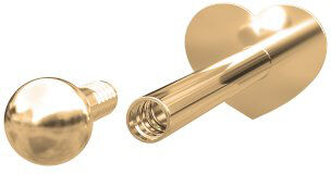 Nordahl Jewellery SOLID PIERCE52 labret lävistyskoru 2mm 314 000 5