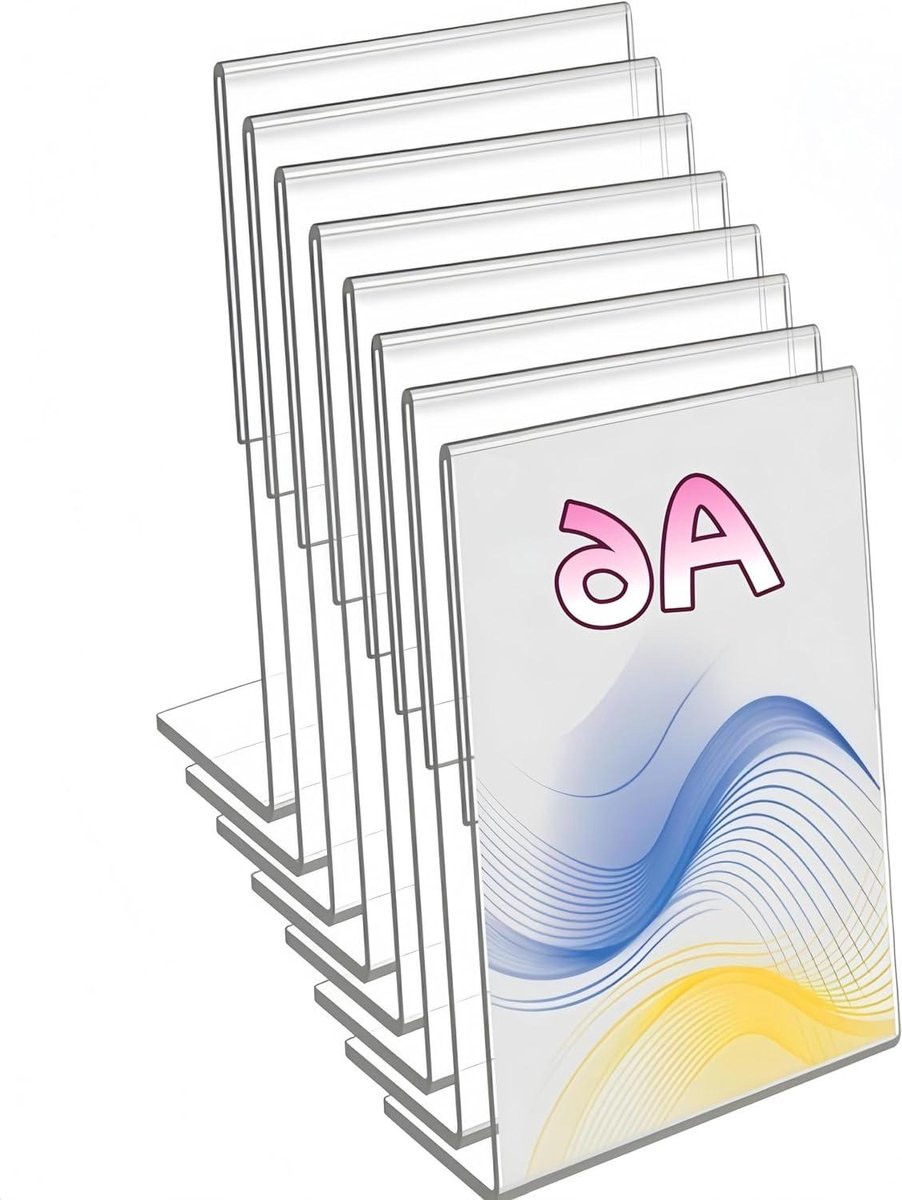 Acryl Bordhouder Menuhouder Folder Display Transparant A6 10x15 cm