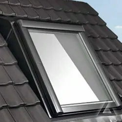 Roto Designo Einzel-Einbaurahmen Aufkeil EAZ 114/118 Rx400 Größe 114/118, Ziegel/Pfanne, Kupfer