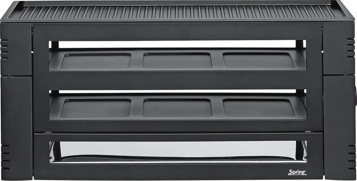 Tafelgrill met pizzafunctie voor 6 personen - Raclette en grill - 1100W