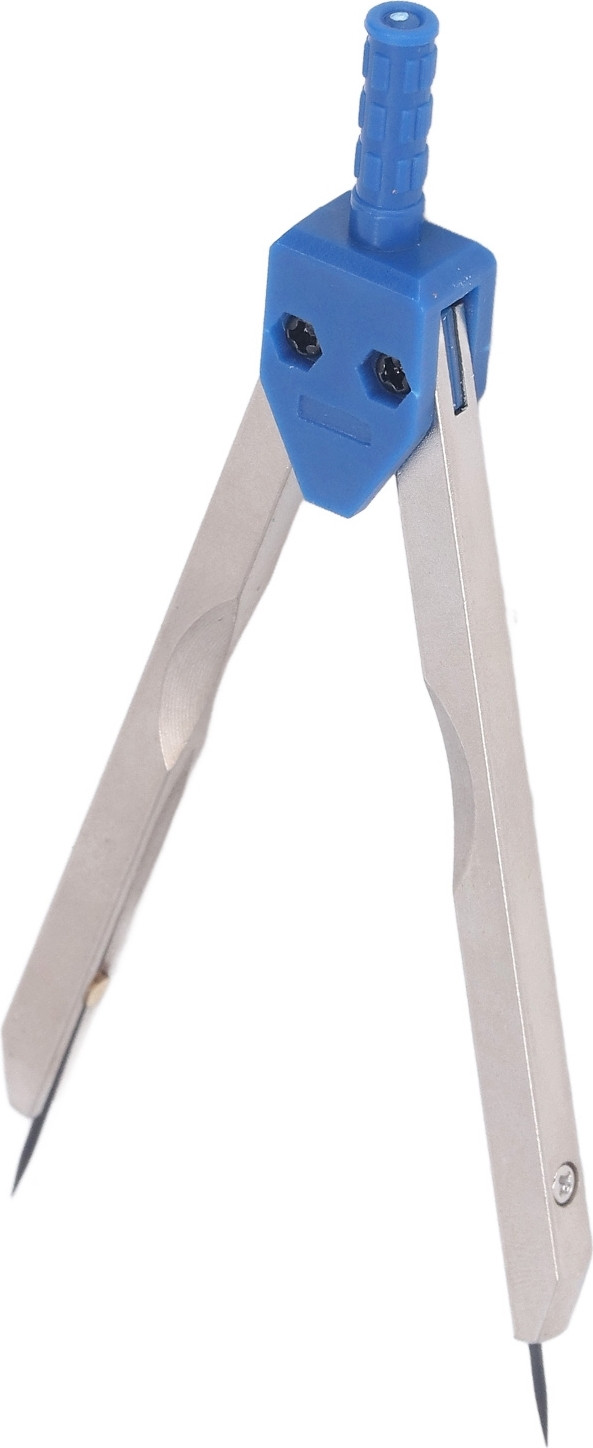Cocosity EKG-liniaal van roestvrij staal, 0-2,4 inch, blauw