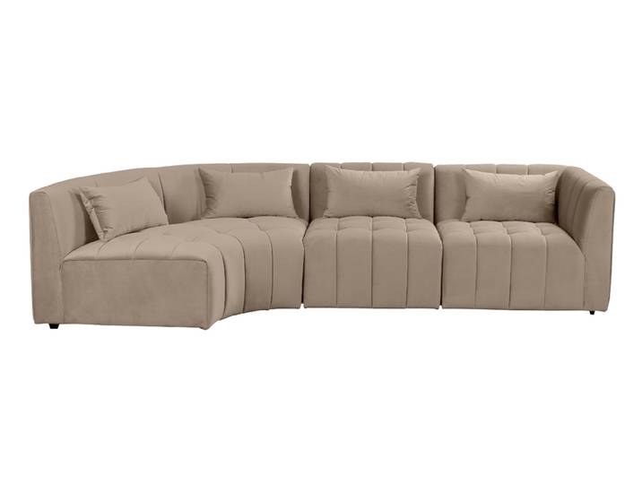 Essen Ecksofa Gebogen - Linksseitig – Taupe