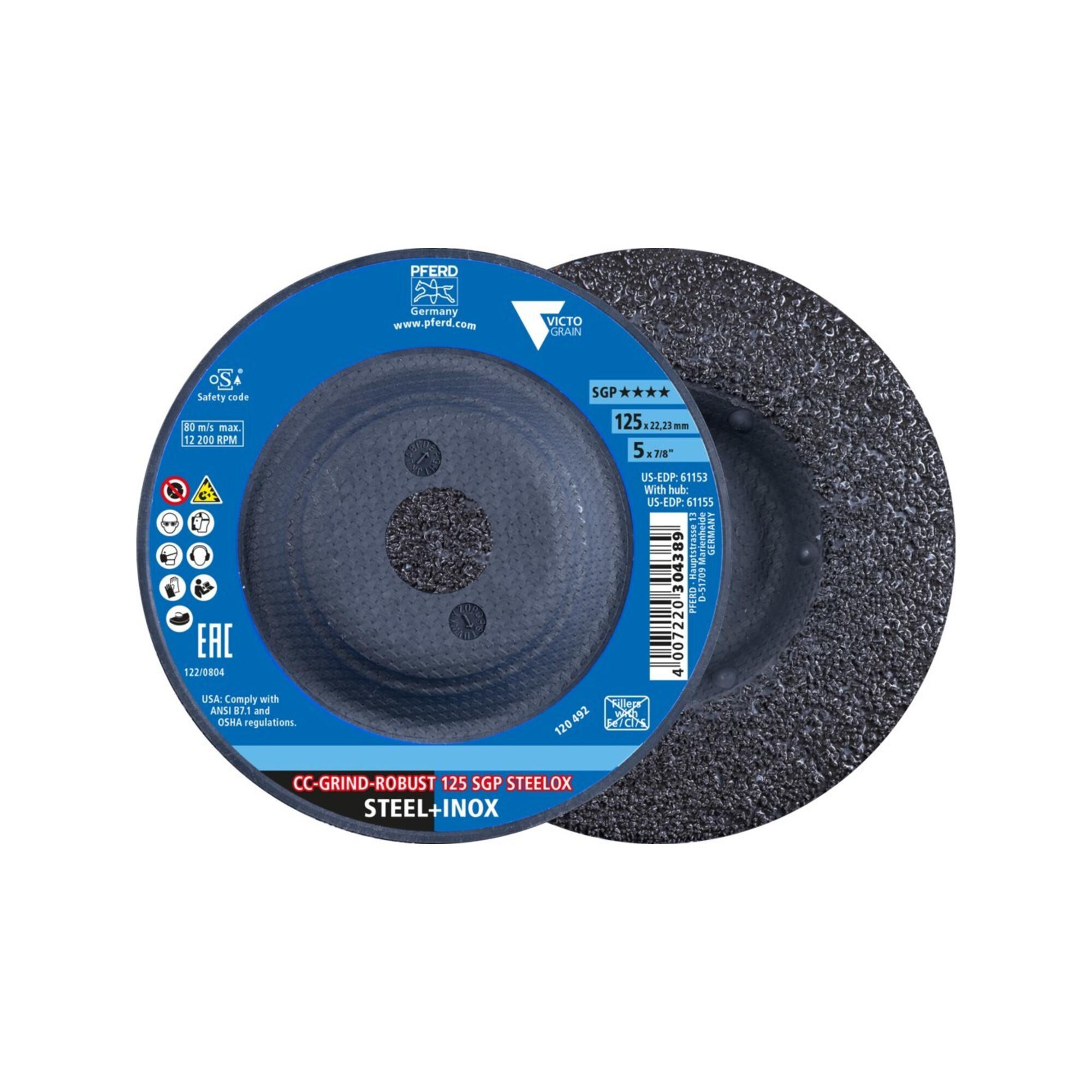 Pferd Schleifscheibe SGP CC-GRIND-ROBUST STEELOX 125mm VICTOGRAIN (64195126)