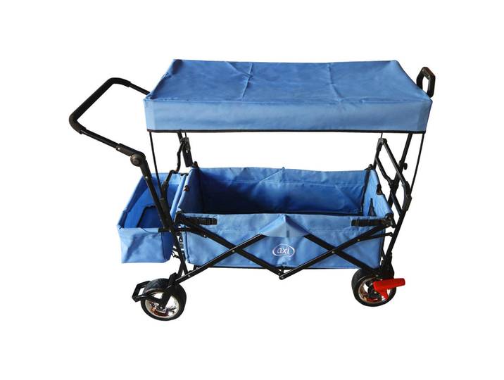 P & B Bollerwagen Ab210, Faltbar, Grau, Metall, 59x102x134 cm, Freizeit & Co, Gartenspielzeug, Bollerwagen