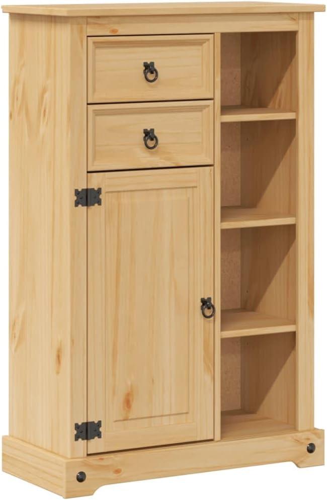 Badschrank Corona aus massivem Kiefernholz, 70x33x110 cm