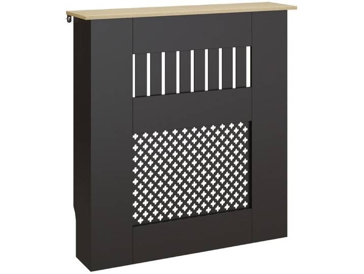 Meuble de rangement en panneau de particules 78 x 19 x 81 cm noir
