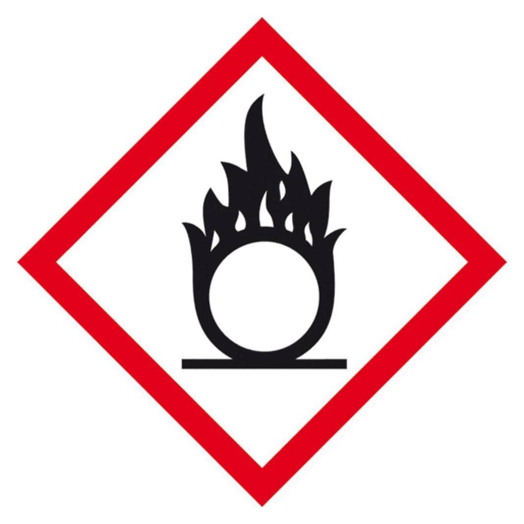 Wolk 31.B1024 GHS-Gefahrenpiktogramm 03 Flammeüber Kreis Folie (31.B1024)
