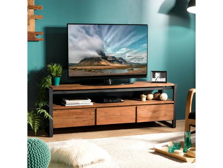 Meuble tv moderne 3 tiroirs 1 niche SWING