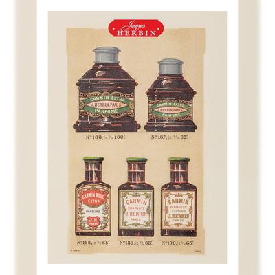 Jacques Herbin Set mit 12 Jacques Herbin Postkarten - 22T