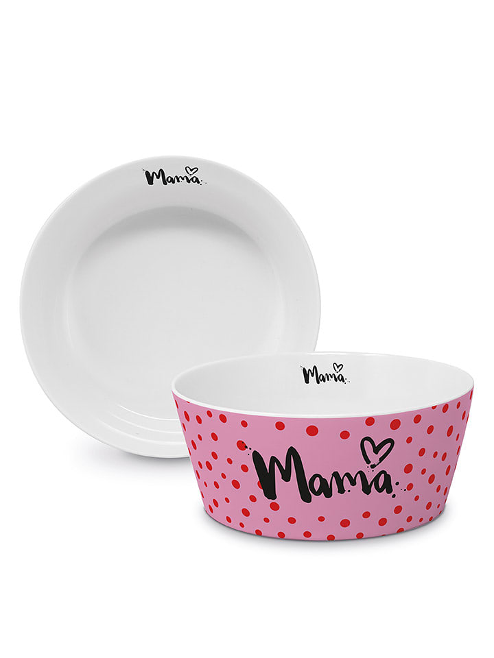 ppd Schale "Formart Mam" in Rosa/ Rot - Ø 15 cm - onesize
