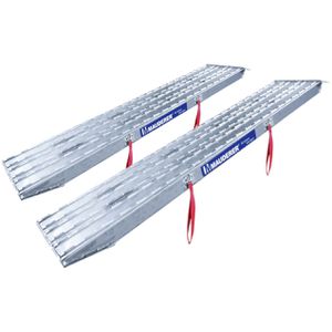 Mauderer Auffahrrampe Schwerlast XOS30/08/A, 2 Stück, 300cm Länge, aus Aluminium, 11300kg Tragkraft