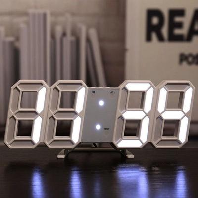 Uplifted Finds 3D Luminous Digital Clock   Modern Voice Activated Desktop Alarm & Wall Clock green