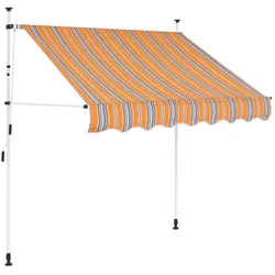 vidaXL, Markise, Gaxonas (weisser Rahmen) (1 m)