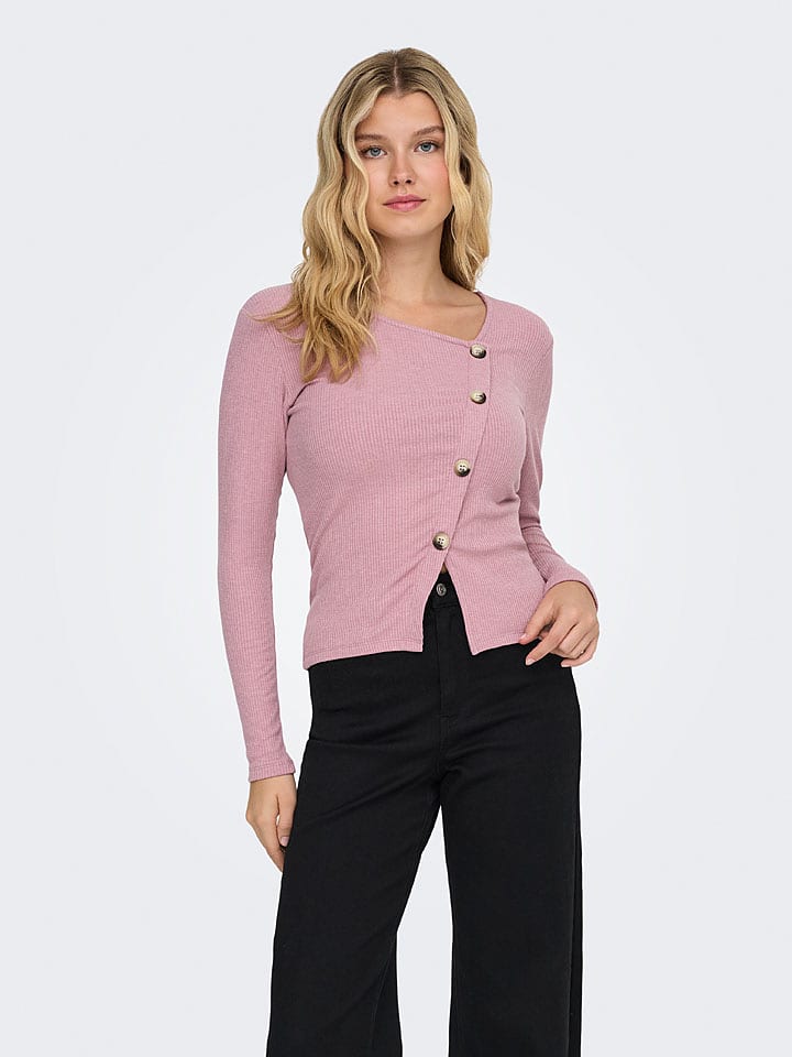 JDY Longsleeve "Freya" in Altrosa - M