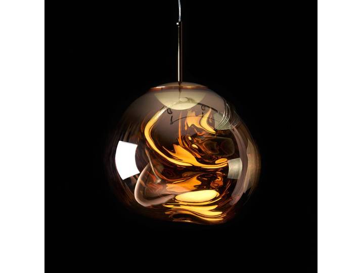 Tom Dixon Designer Hängelampe Melt Mini, dimmbar, messing / gold, für Wohn- / Esszimmer, Kunststoff, Design, Pendelleuchte