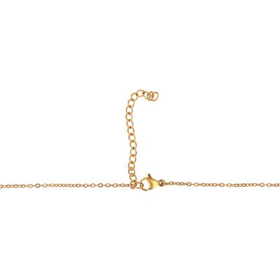 Kette ohne Anhänger ADELIA´S "Halskette mit Anhänger – aus Edelstahl", gold, Halsketten, Damen, 43cm, Edelstahl, Zum Verschenken – passend für viele Anlässe