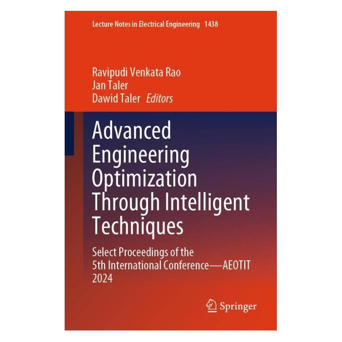 Springer Advanced Engineering Optimization Through Intelligent Techniques (Englisch, Hardcover, Dawid Taler, Jan Taler, Ravipudi Venkata Rao) (61566094)