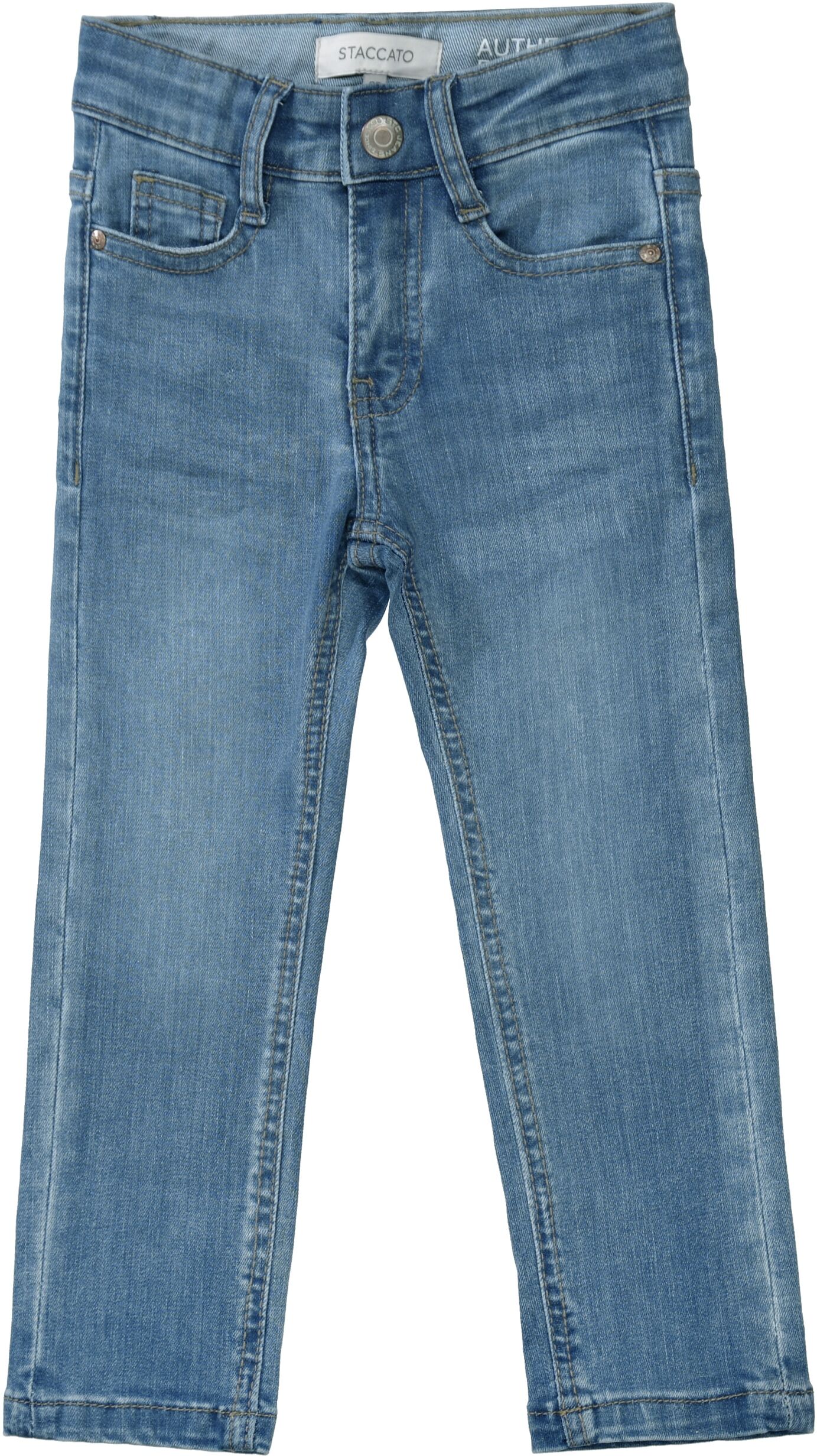 5-Pocket-Jeans STACCATO, Jungen, Gr. 92, N-Gr, blau (light blau d), Denim/Jeans, Obermaterial: 80% Baumwolle, 19% Polyester, 1% Elasthan, unifarben, normal lang, Jeans 5-Pocket-Jeans, mit Stretch, für Boys