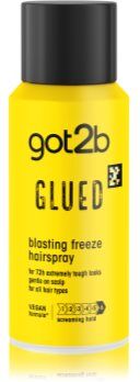 got2b Glued Blasting Freeze Hairspray laca de fixação extra forte 100 ml. Glued Blasting Freeze Hairspray