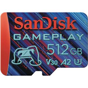SanDisk Micro-SD-Karte GamePlay, 512GB, bis 190MB/s, UHS-I U3, SDXC