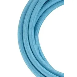 Bailey-Gewebekabel 2-adrig hellblau 3m