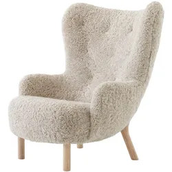 &Tradition Petra VB3 Sessel, eiche geölt / sheepskin moonlight