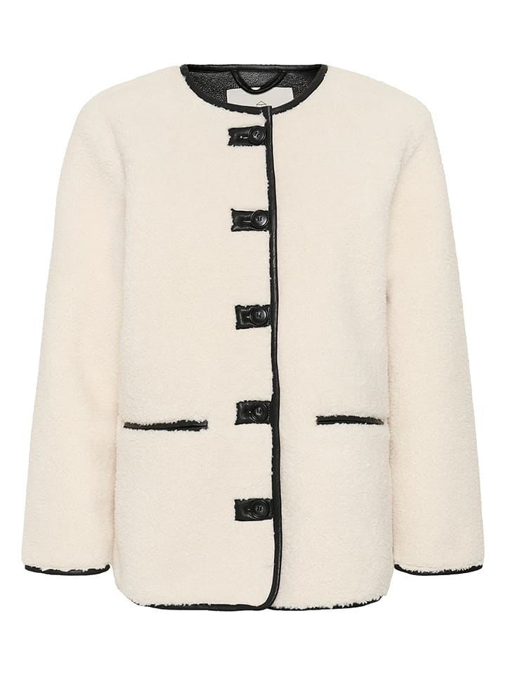 Kaffe Übergangsjacke in Creme - 36