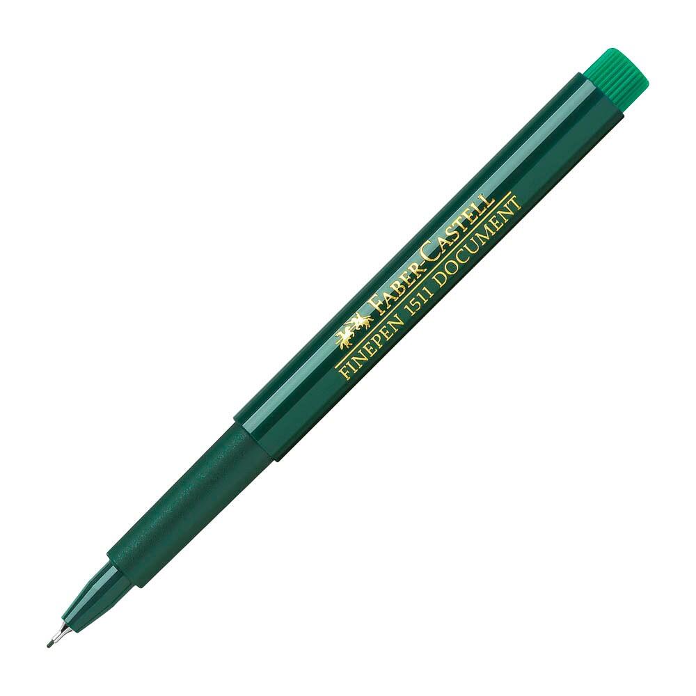 FABER-CASTELL Document 0,4 mm Fineliner 1511 grün 151163