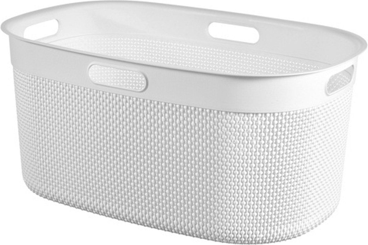 Curver Filo Wasmand 45L Wit met geperforeerde structuur
