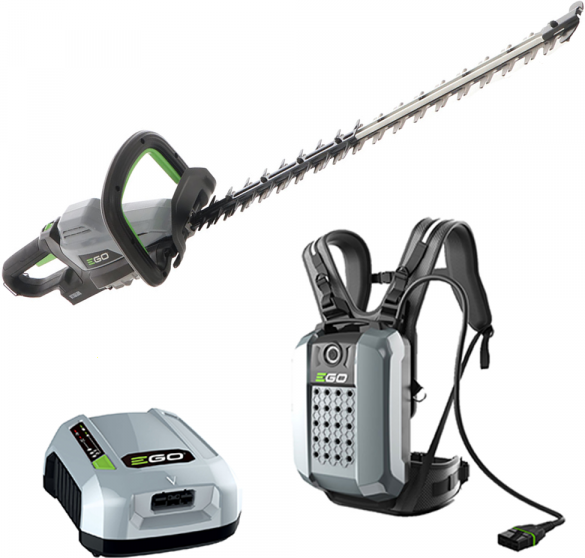 EGO HTX7500 - Tagliasiepi a zaino con batteria 56V/28Ah Professional-X EGO BAX1500