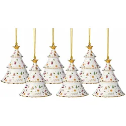 Villeroy & Boch Christmas Classics Ornament Weihnachtsbaum 2026 6er Set