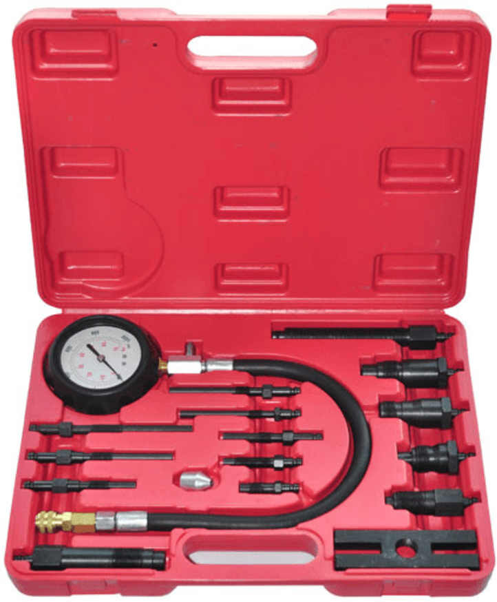 vidaXL Kit de testeur de compression de moteur diesel 17 pcs