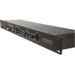 Omnitronic EP-220PR Vorverstärker mit MP3-Player und FM-Radio (Verstärker), Stereoverstärker, Schwarz