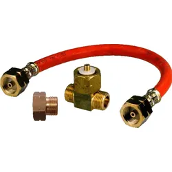 TGO Anschlußgarnitur, 2 Gasflaschen, 1/4"L 50mbar