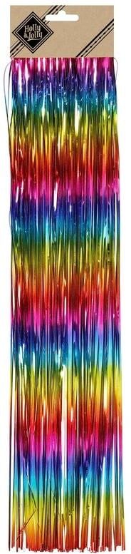 Christbaumschmuck "Holly & Jolly Lametta glatt 50 cm", bunt (regenbogen), H:50cm, Weihnachtsbaumschmuck, Christbaumschmuck regenbogen Einheitsgröße