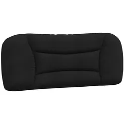 vidaXL Kopfteil-Kissen "Hvar" Schwarz 100 cm Stoff