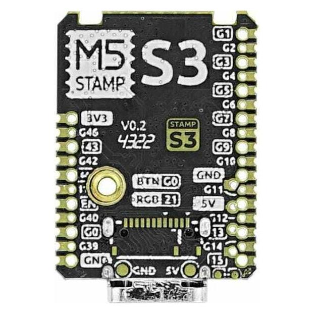 M5Stack M5StampS3 ESP32S3 Modul mit 2.54 Header Pin (S007-PIN254)