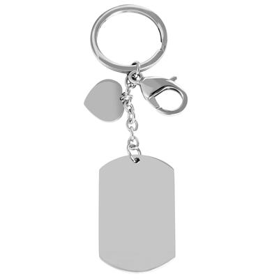 Kettenanhänger ADELIA´S "Anhänger – Schlüssel Gravuranhänger aus Edelstahl", silber, Schmuckanhänger, Damen, Edelstahl, Kettenanhänger, Ideal als Geschenk zum Muttertag