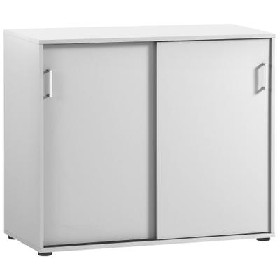 Aktenschrank WELLTIME "Baku", weiß, B:100,1cm H:83,6cm T:41cm, FSC-zertifizierter Holzwerkstoff, Schränke, Solide Verarbeitung - Dieses Produkt ist in Deutschland gefertigt
