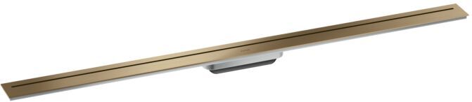Hansgrohe Drain Duschrinne 42524140 1200mm, Fertigset, frei im Raum, brushed bronze
