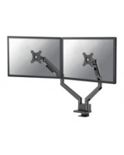 Neomounts S Tischhalterung duo 100x100 9kg/17-32''/schwarz/voll beweglich Next Slim Desk Mount double display topfix clamp/grommet Black (DS70-250BL2)