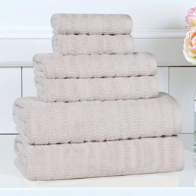 Superior Mika Smart Twist Viscose Cotton Blend 6 Piece Towel Set