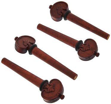 Berdani Violin Pegs Heifetz Boxwood Rotbraun